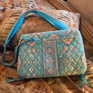 Vera Bradley tablet case; totally Turq exotic EUC
